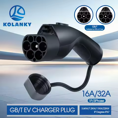 Kolanky GBT Charging Plug 16A 1P 3.6KW 32A 1P 7.2KW 16A 3P 11KW 32A 3P 22KW Replacement For China El