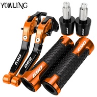 Motorcycle Adjustable Extendable Brake Clutch Levers Handlebar Grips ends For 690 DUKE 690 690DUKE D