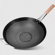 Stainless Steel Honeycomb Non-stick Cooking Wok Pan Kuali Masak 不锈钢不沾炒锅