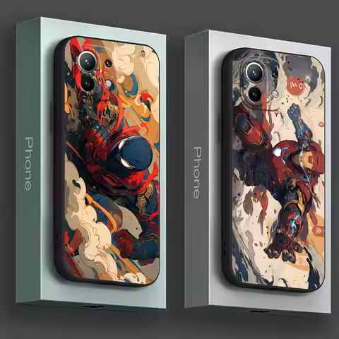 Art Marvel Spiderman Phone Case For Poco X8Pro Max X6 X7 X8 M6 M7 M8 F6 F7 Pro F8 For Xiaomi 11T 13T
