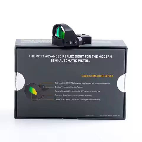 R1 PRO 1x30mm 3 MOA Red Dot Reflex Sight Compact Optic with Protective Shroud Fit 20mm Rail for M17 