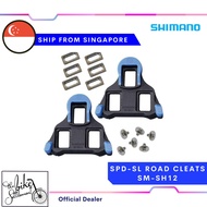 Shimano SM-SH12 SPD-SL Road Shoes Cleats Set  (Blue)