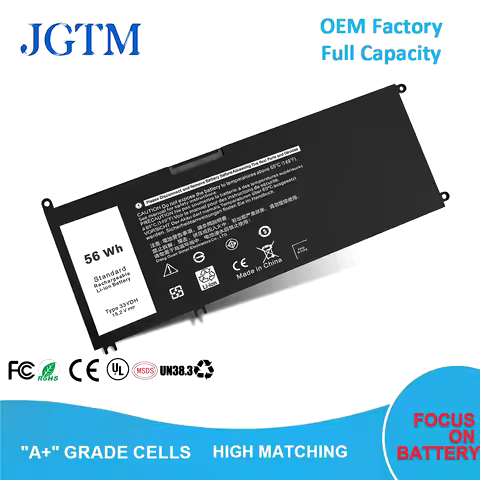 JGTM 33YDH Laptop Battery for Dell Inspiron 15 7577 17 7000 7773 7778 7786 7779 2in1 G3 15 3579 G3 1