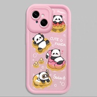Casing hp for Tecno Spark Go 1 POP 9 5G Spark Go 2025 Case Panda Swimming CuteYANG Silicone Case Ces