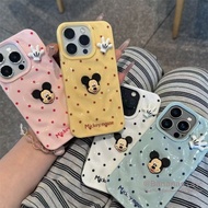 3D DIY Cartoon Mouse Phone Case For iPhone 16 15 14 13 12 11 Pro Max X XS XR XSMax 7 8 Plus