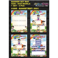 PRE-ORDER - BANNER SET RMT SEKOLAH