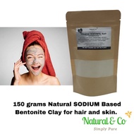 Natural & Co Premium Bentonite Clay 150grams (SODIUM Based)