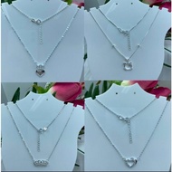 ( STARSILVER ONLINE SHOP ) Silver 92.5% Italy Silver Ladies Necklace