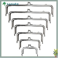 TAMAKO Purse Frame Kiss Clasp, Metal Vintage Purse Clasp Frame, Mini Bag Hardware Purse Frame DIY Cr