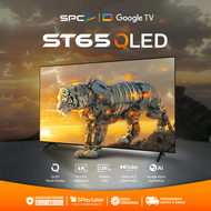 SPC GOOGLE TV 65 INCH ST65 QLED - 4K UHD β Dolby Audio | Google Assistant | Frameless | Ultra Slim |
