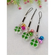 4-leaf clover keychain engraved with rice grain name