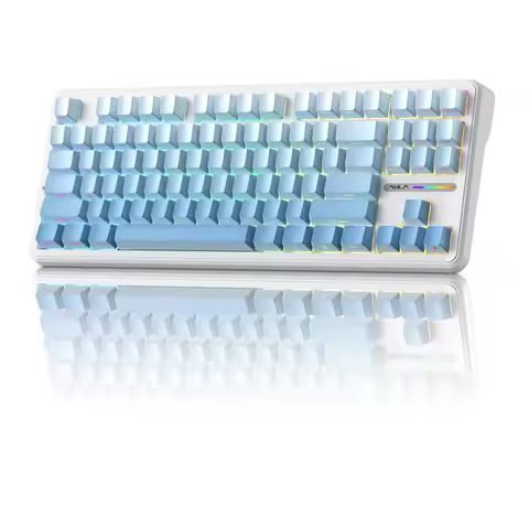 AULA F87 Pro Wireless Mechanical Keyboard 75%TKL Gasket Mount Hot-Swappable Custom Gaming Keyboard w