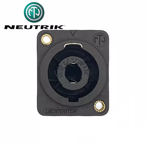 10pcs/lot Neutrik Small square seat NL4MP gold plated four-core D-type audio socket speaker amplifie