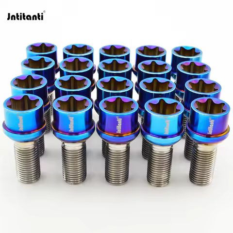 Jntitanti Gr5 titanium wheel bolt screw M12x1.25x28-45mm M12x1.5x28-45mmM14x1.25x28-45mm M14x1.5x28-