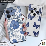 HP Redmi 15C 4G Case Redmi 14C 4G & 5G/ Redmi 13C 4G & 5G/ Redmi 12C 4G/ | Cute Blue Motif | SoftCas