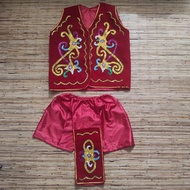 baju pakaian adat pria dayak kalimantan