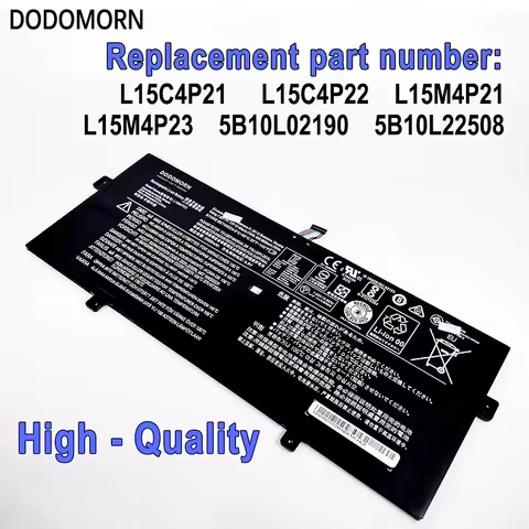 7.68V 78WH Laptop Battery For Lenovo Yoga 910-13IKB Yoga 910 13 80VF Yoga 5 Pro(512G) L15M4P21 L15C4