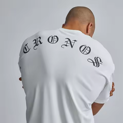 7 Color Oversize T-shirt Gym Men's Sports T Shirt Summer Male Cotton Fitness Bodybuilding Workout Sh