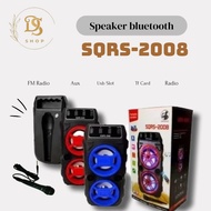 Speaker bluetooth SQRS 2008 portable plus mic karoke
