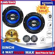 ⭐ [100% ORIGINAL] ⭐ Kitoyo Speaker Kereta 6 inch 4way 500w Car Speaker Perodua Myvi Viva Axia Bezza Alza Aruz Proton Saga Speaker