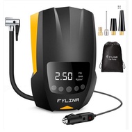 FYLINA Digital Tyre Inflator Car Pump With Pressure Gauge, Super Fast, 4-Hour Continuous Working Time &amp;LED Light, 150PSI