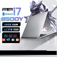 【รับประกัน 3 ปี + ซีโอดี】ใหม่15.6 "Windows 11 Pro แล็ปท็อปคอมพิวเตอร์ Intel 8500Y i7 16GB + 1TB แล็ป