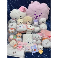 BT21 RJ BTS JIN Doll Bag Headband Pillow