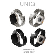 UNIQ Strova Mag Stainless Steel Band For Apple Watch Size 44/45/46/49mm Silver Black