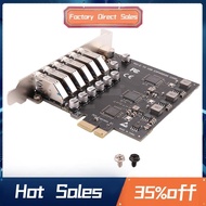 PCIe to USB 3.2 Gen 2 Card 8-Port (6X Type-A +2X Type-C) Converter PCIE Splitter VIA+ Chip for Deskt