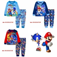 [ 3Y-13Y ] Cuddle Me Boy MARIO vs SONIC Pyjamas / Sleepwear | Baju Tidur Budak