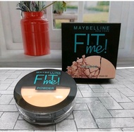 Bedak 2in1 Fit Me 1pcs Paket Maybelline Make up Glowing Tahan Air /Bedak Maybelline Fit Me Powder 2i