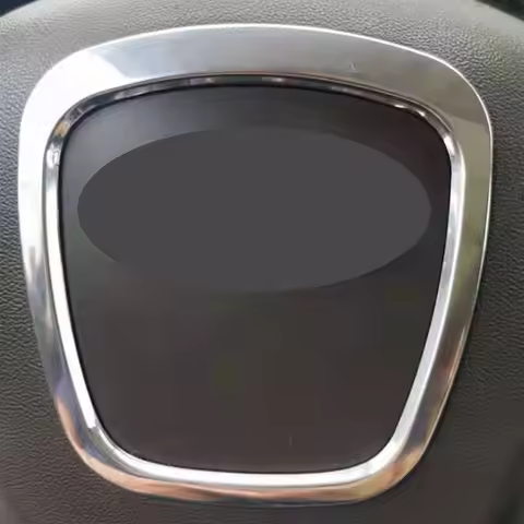 Car Steering Wheel Center Logo Frame Emblem Trim Decor Ring Decal For Audi A3 8P S3 A4 B6 B7 B8 A5 A