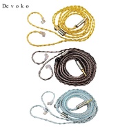 [Devoko] Earphone Audio Wire /2Pin Connector HiFi 8 Core Silver Plated Upgrade Cable
