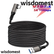 WISDOMEST USB Type A to Type-C  5m For Quest 1/2 PD 60W VR Link Cable