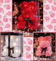 🔥現貨🔥情人節必送禮物❤️❤️❤️40CM 皇冠頭紗玫瑰熊😍