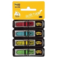 3M Post-it Sticky Sticker Signature & Date Arrow Indicator Label Sign Here Four-Color Re-Attachable 