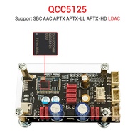 DIPPRUN บลูทูธ QCC5125 QCC3034บลูทูธบอร์ดเครื่องถอดรหัส Hifi Bluetooth 5.1ไร้สายถอดรหัสเสียงดี ACC A