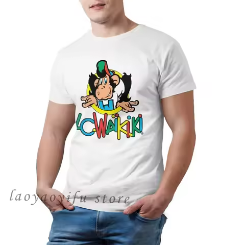 2023 Graphic T Shirts Men Kawaii Monkey Tshirt Lc Waikiki Monkey Merchandise TShir Mens Short Sleeve