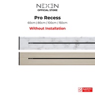 Nexen Pro Recess Power Track(Track Only,No Installation)|Power Socket|Power Track Socket|E-Bar- Marble White &amp; light Oak