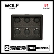 กล่องหมุน กล่องนาฬิกา WOLF1834 รุ่น Axis 6 Piece Winder (Powder Coat)