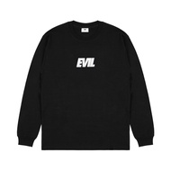 EVIL LONGSLEEVE TSHIRT - TEXT A23 BLACK