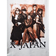 💯🤟🤟 HOT! เสื้อวงนำเข้า X-Japan Yoshiki Hide Glam Metal Kiss s N Roses Metallica ACDC Style Vintage T-Shirt ผ้า ค่ะ