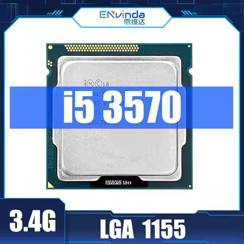 Used Original Xeon Intel CPU i5 3570 Processor Quad Core 3.4Ghz L3=6M 77W Socket LGA 1155 I5-3570 De