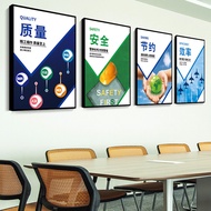 Corporate Culture Slogan Promotional Painting Wall Chart Team Inspiration Company KT Board Workshop 