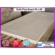 18mm Solid Pine Plywood (3ft x 6ft) DIY / Kayu Papan / Kayu Pine / Papan Kayu / Solid Wood / Wood Bo