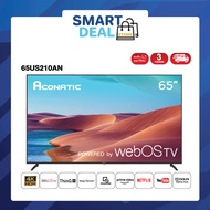 Aconatic ทีวี 75 นิ้ว LED 4K HDR WebOS Hub TV (Wee 2.0) รุ่น 75US210AN Smart TV สมาร์ททีวี ระบบปฏิบัติการ Web OS (รับประกัน 3 ปี)