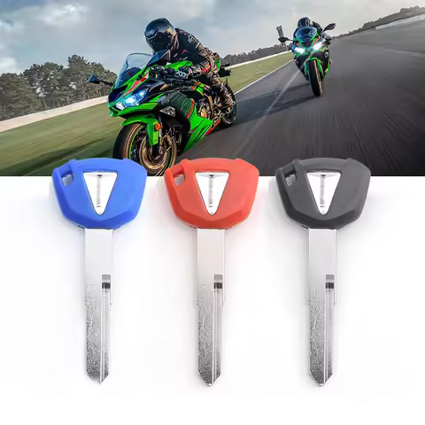 Moto Blank Key Uncut Blade For Kawasaki ZX6R ZX9R ZX10R ZX12R ZX14R ZZR1400 ZRX1200 ZR1200 ER6N ER6F