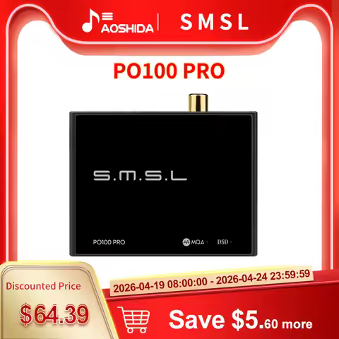 SMSL PO100 PRO USB Digital Interface MQA Decoding XOMS XU316 DSD64 Optical Coaxial DSD512 I2S Output