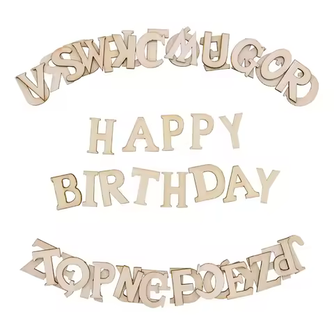 100pcs Letters Wooden Alphabet Number Wedding Embellishments Scrapbooking Gifts Cardmaking Craft DIY