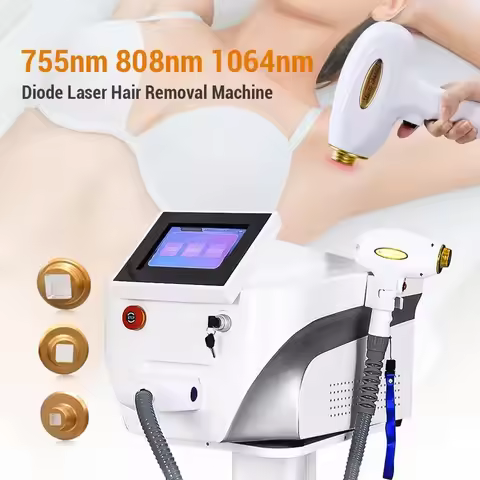 808 Diode Laser Skin Rejuvenation Depilation Portable Triple Wavelength Diode Laser Hair Removal 808
